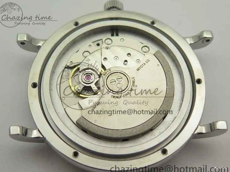 MIROTIME 0327 Breathable Portofino IW356501 SS V3 MK 1:1 Best Edition White Dial Gold Markers On SS Mesh Bracelet MIYOTA 7197